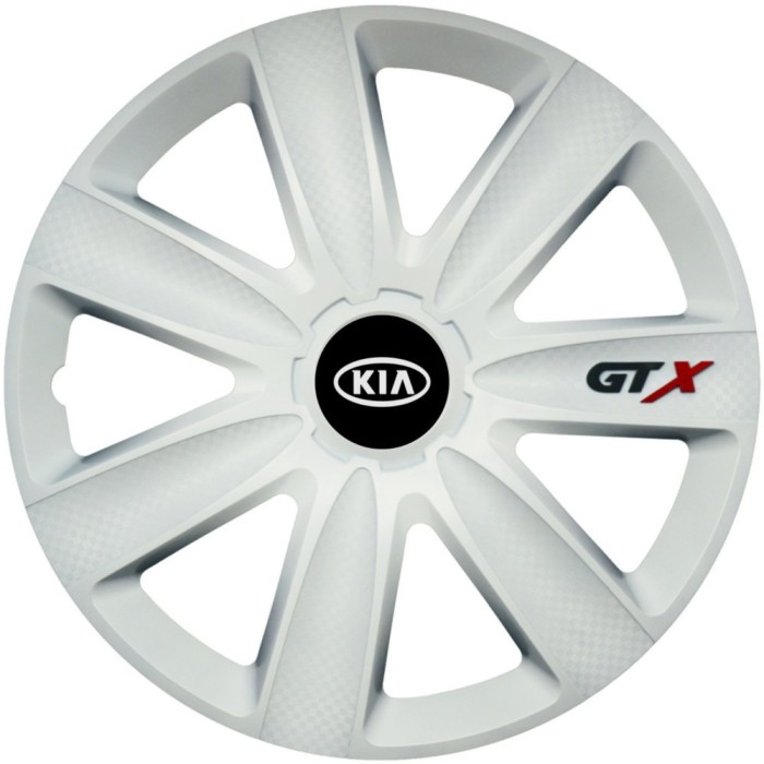Set 4 Capace Roti GTX Alb R15, Compatibil Cu Kia