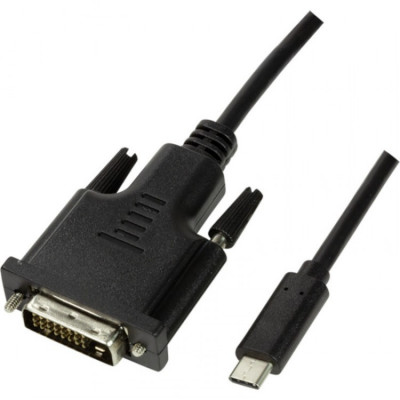 Cablu video Logilink UA0331, USB Tip C, DVI foto
