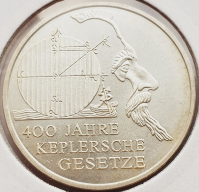 158 Germania 10 Euro 2009 Kepler&amp;#039;s Laws km 280 argint foto