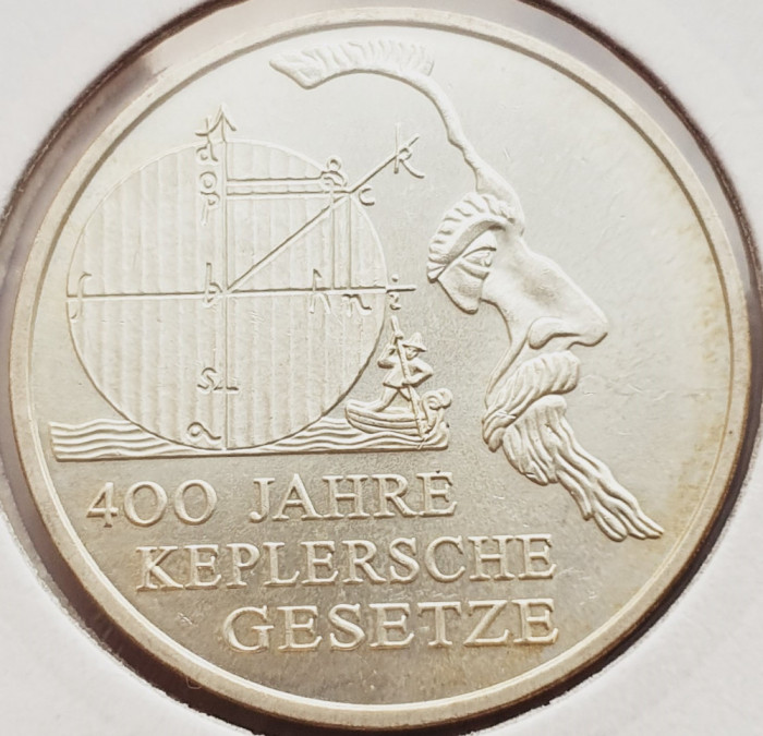 158 Germania 10 Euro 2009 Kepler&#039;s Laws km 280 argint