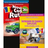 Pachet legislatie pentru permisul auto, 2025. Noul cod rutier 2025 si Intrebari de examen explicate pentru categoriile A, B, BE - Stanculescu, Marius