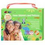 Set stickere si tatuaje pentru fata, Avenir, Animale