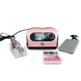 Cumpara ieftin Pila/Freza Electrica pentru Manichiura si Pedichiura Global Fashion 50.000rpm, 80W, ZS-717- Roz