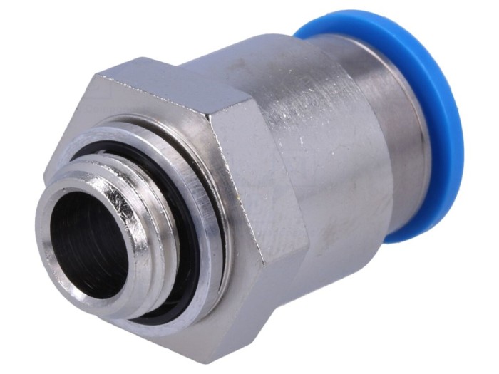 Conector push-in simplu 6bar, garnitură NBR