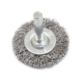 Perie tip disc din sarma cu tija 65x6mm