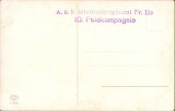 HST CP110 Carte postala austro-ungară ștampilă kuk Infanterieregiment nr 116