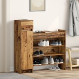 VidaXL Cabinet pentru Pantofi Lemn Vechi 100.5x28x100 cm