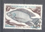 Tchad 1969 Fish, used AE.185, Stampilat