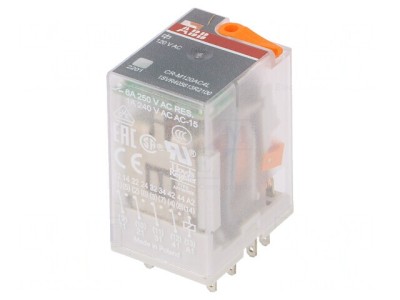 Releu Electromagnetic 4PDT 120VAC 6A foto