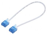 Patch cord U/UTP 6a 0,25m LSZH alb 32AWG