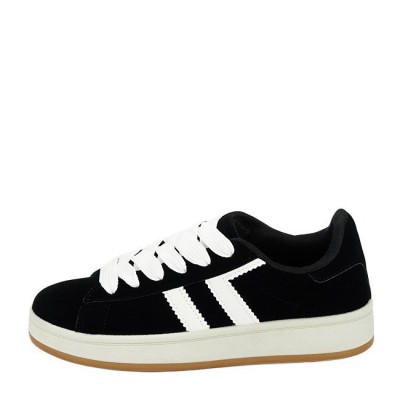 Sneakers negrii cu talpa groasa BM-1101 M2 foto