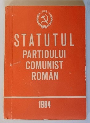 STATUTUL PARTIDULUI COMUNIST ROMAN , 1984, FORMAT DE BUZUNAR foto