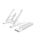 Suport rabatabil pentru laptop universal, alb