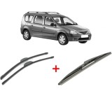 Cumpara ieftin Set 3 stergatoare RENAULT LOGAN I Estate (KS_) 2007-2015, pentru parbriz si luneta, Bosch Twin