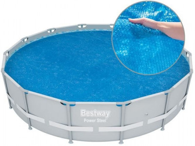 Prelata pentru acoperire piscina Bestway, forma rotunda, diametru 457cm foto