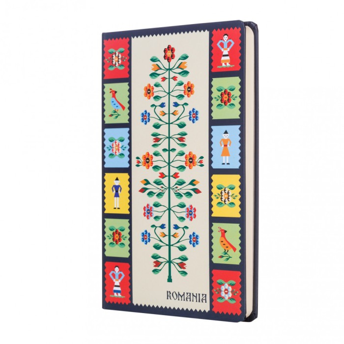 Agenda nedatata Pomul vietii, foi albe, 13,8 x 19,6 cm, 144 pg, MB263 B4