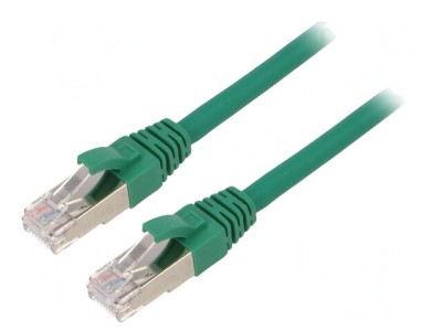 Patch Cord Cat.6a S/FTP LSZH Verde foto