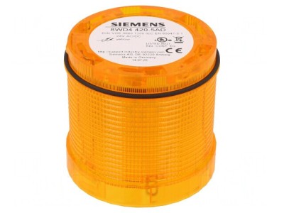 Semnalizator LED Galben 24V IP65 &amp;Oslash;70mm foto