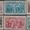 1933 Romania - Set 6 vignete dantelate Marea Frescă a Ateneului Rom&acirc;n