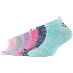 șosete Skechers 6PPK Girls Casual Super Soft Sneaker Socks SK43075-6064 multicolor foto