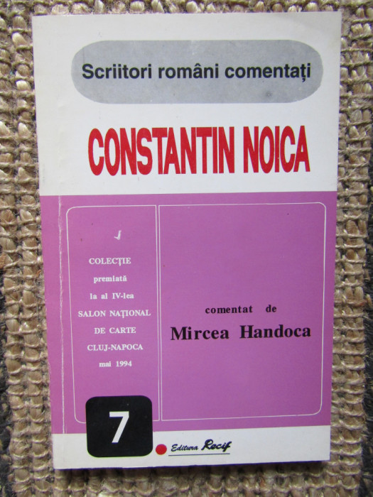 MIRCEA HANDOCA - CONSTANTIN NOICA -AUTOGRAF