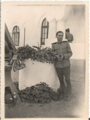 A531 Militar roman poligon trageri artilerie Dadilov 1935 poza veche foto