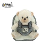 Ghiozdan gradinita BABY ANIMALS, WHITE BEAR, 23x8x28 cm &ndash; S-COOL