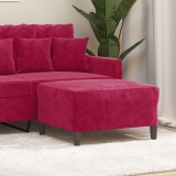 vidaXL Taburet, roșu vin, 70x55x41 cm, catifea 349321