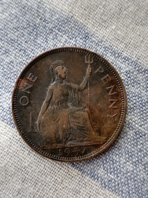 ONE PENNY 1937 - MAREA britannie foto