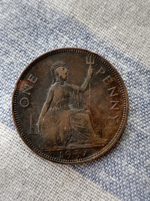 ONE PENNY 1937 - MAREA britannie