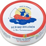 Rondele de Hering in Sos de Rosii Ecologice/Bio 200g