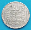FRANTA 20 FRANCI 1938 ARGINT STARE BUNA SPRE FOARTE BUNA, Europa