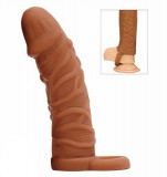 Prelungitor Penis Ben Cock Extender +1 cm, Silicon Lichid, Maro, Mokko Toys, Real Deal