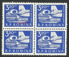 RAR / EROARE / RAR - ROMANIA 1960 IN BLOC DE 4 MNH - CROSETA LA ,, O &#039;&#039;