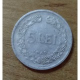 MNDRO10 moneda RPR Romania 5 lei 1949