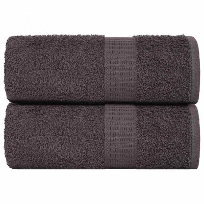 vidaXL Lavete 2 buc Antracit 15x21 cm 360 g/m&amp;sup2; 100% bumbac 136669 foto