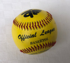 Minge de BASEBALL Official League din piele sintetica, marca Anger Sports foto