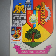 HOPCT MAXIMA 72670 BUZAU - STEMA JUDETULUI / HERALDICA - ROMANIA