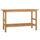 Cumpara ieftin Dulap de chiuveta baie, 132x45x75 cm, lemn masiv de tec
