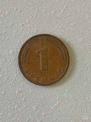 Moneda 1 PFENNIG - 1989 D - Germania - KM 105 (271) foto