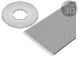 Cablu Bandă 0,635mm Litat Cu 50x30AWG Neecranat Gri