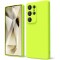 Husa Soft Touch, slim, ALC Mobile, anti soc, compatibila cu Samsung Galaxy S25 Ultra, Verde Neon Tpu