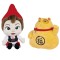 Set 2 jucarii din plus Juliete 28 cm Lucky Cat 21 cm, Sherlock Gnomes