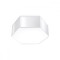 Lampă De Tavan Sunde Alb Pvc 2 Becuri Cub Modern De Interior