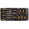 Set Surubelnite NEO, 12 Piese, Combinație Pozidriv PZ, SL, PH, Magnetic, pentru Dulap Mobil