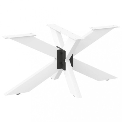 vidaXL Picior masă de cafea, formă de păianjen, alb, 98x58x(42-43) cm, oțel 4013109 foto