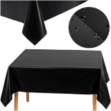 Fata de masa decorativa pentru Halloween, reutilizabila, impermeabila, folie de aluminiu 137 x 274 cm