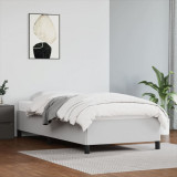 Cadru de pat, alb, 90x200 cm, piele ecologica GartenMobel Dekor, vidaXL