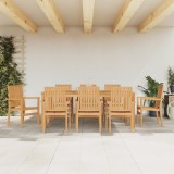 Cumpara ieftin Set mobilier de grădină, 9 piese, lemn masiv de tec