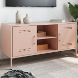 Gossi dulap tv, roz, 100,5x39x50,5 cm, otel
